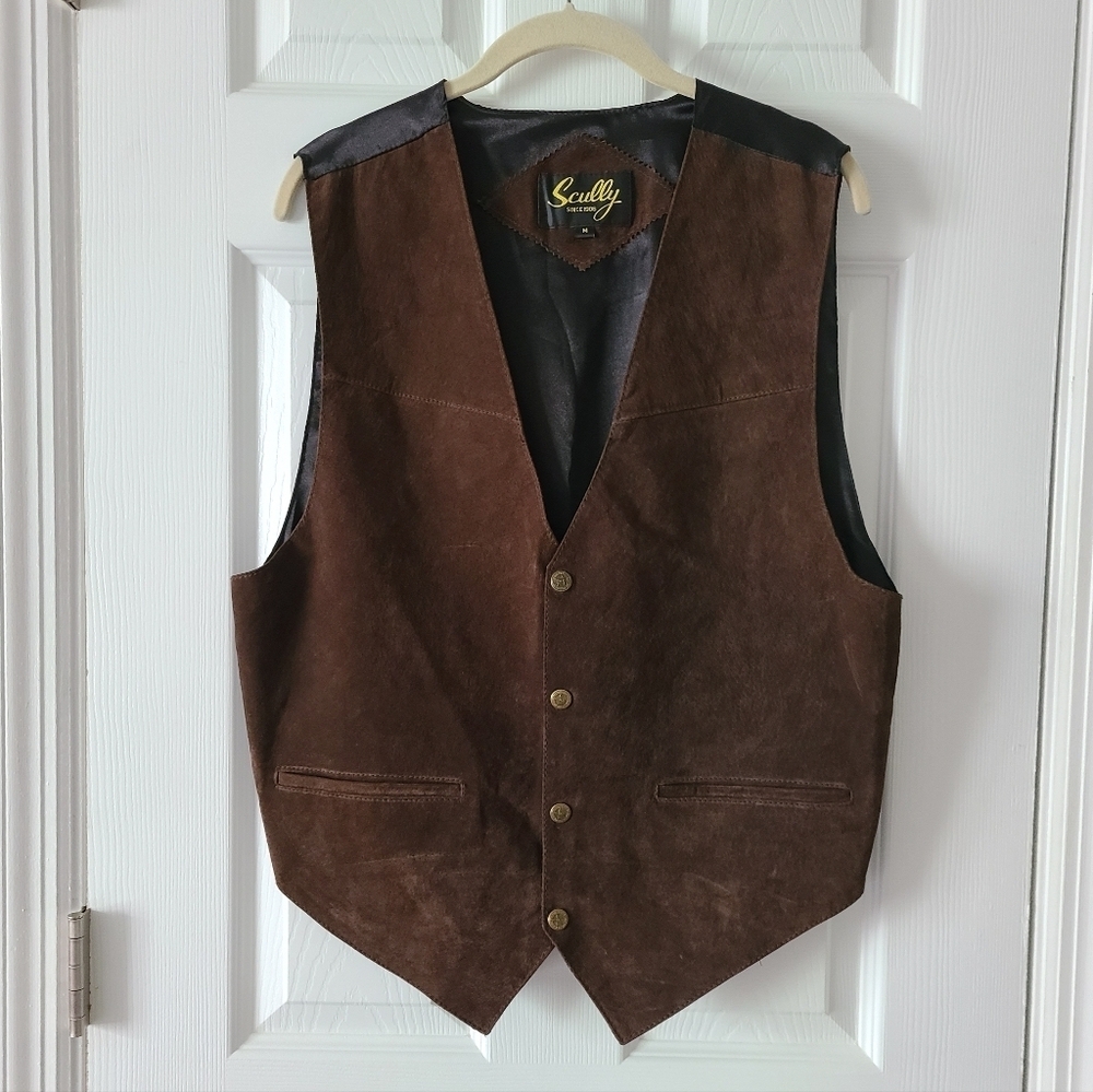 Scully Vintage Suede Vest - Picture 1 of 9